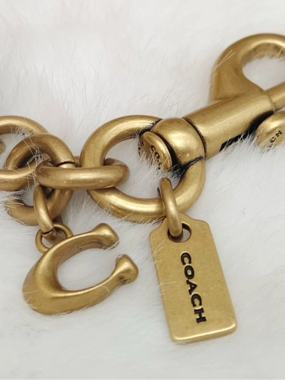 Coach Gold-tone WNBA Basketball Key Charm